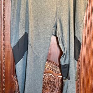 Reebok Black and Gray Performance Leggings